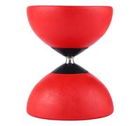 Diabolo + Palos de Colores ABS Big Top Diabolo Juego Profesional YoYo Ball Triple rodamiento(Red)