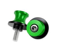 Diábolos Caballete para Kawasaki KLE500 KLE 500 1991-2007 Tornillos Deslizantes para Basculante De Motocicleta Protección Anticaída(Verde,10MM)