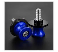 Diábolos Caballete para Suzuki SV650 S 2000-2008 Tornillos Deslizantes para Basculante De Motocicleta Protección Anticaída(Azul,6MM)
