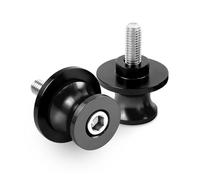 Diábolos Caballete para Suzuki SV650 S 2000-2008 Tornillos Deslizantes para Basculante De Motocicleta Protección Anticaída(Negro,8MM)