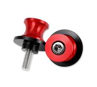 Diábolos Caballete para Suzuki SV650 S 2000-2008 Tornillos Deslizantes para Basculante De Motocicleta Protección Anticaída(Rojo,10MM)