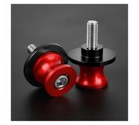 Diábolos Caballete para Suzuki SV650 S 2000-2008 Tornillos Deslizantes para Basculante De Motocicleta Protección Anticaída(Rojo,6MM)