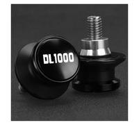 Diábolos Caballete Trasero para Suzuki DL 1000 DL1000 2002-2026 Tornillos Deslizantes De 8 Mm para Basculante(Negro)