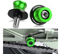 Diábolos de Basculante M8 para Ninja 650 400 Z400 1000SX,Verde | Compatible con Ninja 650 2017-2022,Ninja 400 / Z400 2018-2022 y Ninja 1000SX 2020-2022;rosca M8 para caballete trasero