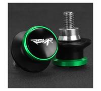 Diábolos Moto Para Aprilia RSV 4 R RSV4R 2009-2019 Soportes De Basculante Trasero De 6 Mm Con Tornillos Y Deslizadores Protectores De Basculante(Verde)