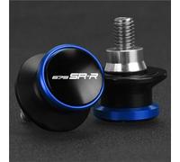 Diábolos Moto Para CFMOTO 675 SR-R 675SRR 2024-2026 Soportes Para Basculante Trasero Tornillos Y Deslizadores Protectores De Basculante(Azul,With logo)