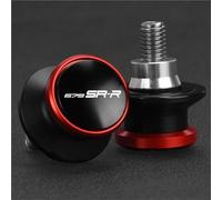 Diábolos Moto Para CFMOTO 675 SR-R 675SRR 2024-2026 Soportes Para Basculante Trasero Tornillos Y Deslizadores Protectores De Basculante(rojo,With logo)