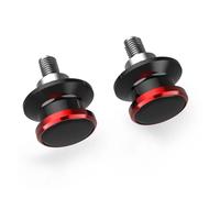Diabolos para Caballete Moto Para KAWASAKI Para Ninja250R Para Ninja 250R Para Ninja250 R 2008-2012 Tornillos Deslizantes Para Basculante De Motocicleta Para Mantenimiento Diario(rojo,10MM)