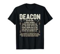 Diacono Iglesia Parroquial Humor Cristiano Camiseta