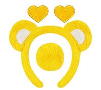 Diadema - 4 piezas lindo traje unisex con broche en forma de corazón, orejas y cola, para, Año Nuevo, interior, exterior, Acción de Gracias, cumpleaños, hogar