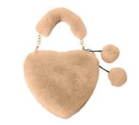 Diadema a juego de color brillante bolso de hombro de imitación en forma de corazón bolso de San Valentín bolsa de amor ene cadena para bolsos, K, talla única