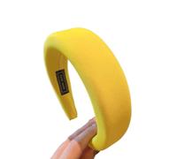 Diadema acolchada para mujer, diadema de esponja de color caramelo, diadema de tela suave, bandas elásticas para el cabello sin dientes, cintas gruesas para el cuidado de la piel, ducha removedor de