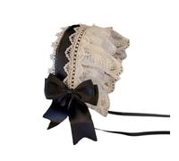 Diadema ajustable para mujer, con encaje y lazo, joyería para entusiastas del cosplay y el estilo punk