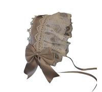 Diadema ajustable para mujer, con volantes, encaje y lazo, cómoda diadema para el pelo, accesorio para disfraz de fiesta