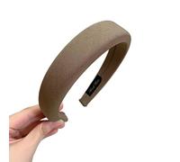 Diadema alta de esponja de 3 cm de ancho y color oscuro duradera for viajeros(Army Green)