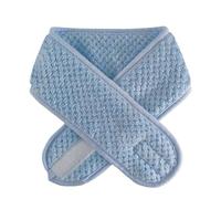 Diadema ancha ajustable antideslizante para yoga, spa, baño, ducha, maquillaje, lavado de cara, cosméticos, accesorios de maquillaje para mujeres (azul)
