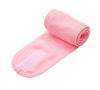 Diadema ancha ajustable para mujer, para yoga, spa, baño, ducha, maquillaje, lavado, cara, cosméticos, accesorios de maquillaje (rosa)