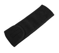 Diadema ancha autoadhesiva para mujer, toalla para yoga, spa, baño, ducha, maquillaje, lavado facial, cosmético, salón de belleza, accesorios de maquillaje (negro)