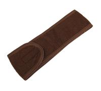 Diadema ancha autoadhesiva para mujer, toalla para yoga, spa, baño, ducha, maquillaje, lavado facial, cosmético, salón de belleza, accesorios de maquillaje (marrón)
