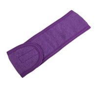 Diadema ancha autoadhesiva para mujer, toalla para yoga, spa, baño, ducha, maquillaje, lavado facial, cosmético, salón de belleza, accesorios de maquillaje (morado)