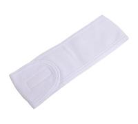 Diadema ancha autoadhesiva para mujer, toalla para yoga, spa, baño, ducha, maquillaje, lavado facial, cosmético, salón de belleza, accesorios de maquillaje (blanco)