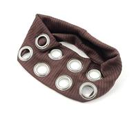 Diadema ancha con ojales metálicos para varios atuendos y bailes callejeros