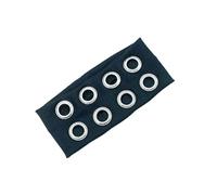 Diadema ancha con ojales metálicos para varios atuendos y bailes callejeros