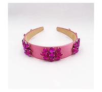 Diadema ancha de lona para mujer y niña, diadema para el pelo, diademas de cristal, aros para el pelo de boutique, joyería, tiara, accesorios para el cabello