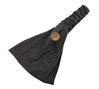 Diadema ancha elástica para mujer, diadema, para verano, elástica, vintage, cinta para el pelo, retro, accesorios para el cabello para mujeres, deporte/yoga/correr/fitness para niñas, color gris