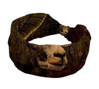 Diadema ancha para mujer, diadema ancha con diseño de animal Capricornio, diadema elástica antideslizante, anudada por torsión, para entrenamiento, accesorios para el cabello