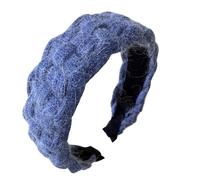 Diadema ancha trenzada para mujeres y niñas, diademas de tela de color sólido, accesorios para el cabello elegantes