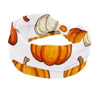 Diadema antideslizante, elástica para mujer, banda ancha para el pelo, cosecha de Acción de Gracias, naranja, amarillo, calabaza, yoga, entrenamiento, deporte, gimnasio, correr, fitness