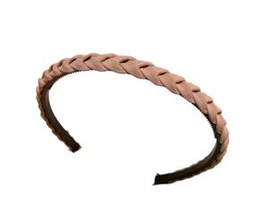 Diadema antideslizante para el cuidado de la piel, para maquillaje, suave, transpirable, diseño trenzado, para flequillo lateral, solución de domesticación