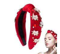 Diadema anudada con diamantes de imitación - Diadema adornada con cristales - Accesorio para el cabello para pareja, novia, hermana, esposa, mamá