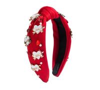 Diadema anudada con diamantes de imitación - Diadema ancha con diamantes de imitación | Elegante diadema para el pelo para pareja, hermana, novia