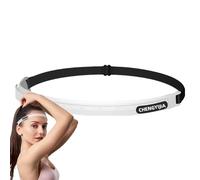 Diadema atlética, elástica deportiva | Bandas finas antideslizantes con agarre de silicona, cinta elástica con agarre de silicona para una comodidad antideslizante, banda elástica para el sudor para