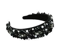 Diadema barroca retro de lujo para mujer, diseño geométrico colorido, joyería de cristal, imitación de imitación, graduación, fiesta, bandana, para lavar la cara y animales