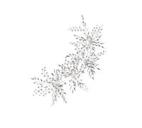 Diadema Boda Nupcial Accesorios for el cabello Diadema de diamante for novia Boda Verano Guirnalda Vintage Diadema Diademas for niñas Luau Flor Coronas Rhinestone Hairband Miss