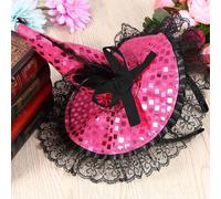 Diadema brillante con sombrero de bruja para niñas, accesorios de fiesta de Halloween, disfraces de niños, fiestas temáticas y celebraciones festivas