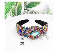 Diadema brillante de moda para mujer, accesorios para el cabello de moda, joyería coreana, tocado de cristal colorido, diademas con diamantes de imitación