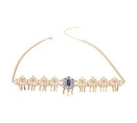 Diadema brillante de Oriente Medio con cristales brillantes, perfecta para fiestas de novia, tocado de novia