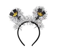 Diadema brillante para fiesta de Año Nuevo, Feliz Año Nuevo, celebración, diadema familiar, aro para el pelo 2025, suministros para fiestas
