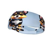 Diadema Card Love Fancy Puppy para Mujer u Hombre - Banda para el Sudor Ajustable para Correr, Yoga, Gimnasio y Deportes