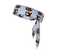 Diadema Card Love Fancy Puppy para Mujer u Hombre - Banda para el Sudor Ajustable para Correr, Yoga, Gimnasio y Deportes