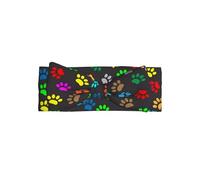 Diadema colorida con estampado de huellas de perro, un accesorio para el pelo para recién nacidos y bebés, adecuado para bebés de 0 a 6 meses de edad