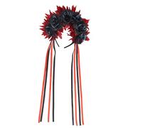 Diadema cómoda con cinta de crisantemo para Halloween, decoración para el cabello, para fiestas de disfraces y eventos de festivales