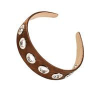 Diadema con anillos redondos decorativos, banda ancha elástica para mayor comodidad y encanto atlético