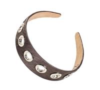 Diadema con anillos redondos decorativos, banda ancha elástica para mayor comodidad y encanto atlético