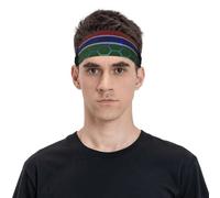 Diadema con bandera de Gambia para hombres y mujeres, banda deportiva para viajes, yoga, fitness, ciclismo, baloncesto, fútbol, ejercicio, diademas que absorben la humedad