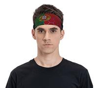 Diadema con bandera de Portugal para hombres y mujeres, banda deportiva para viajes, yoga, fitness, ciclismo, baloncesto, fútbol, ejercicio, diademas que absorben la humedad